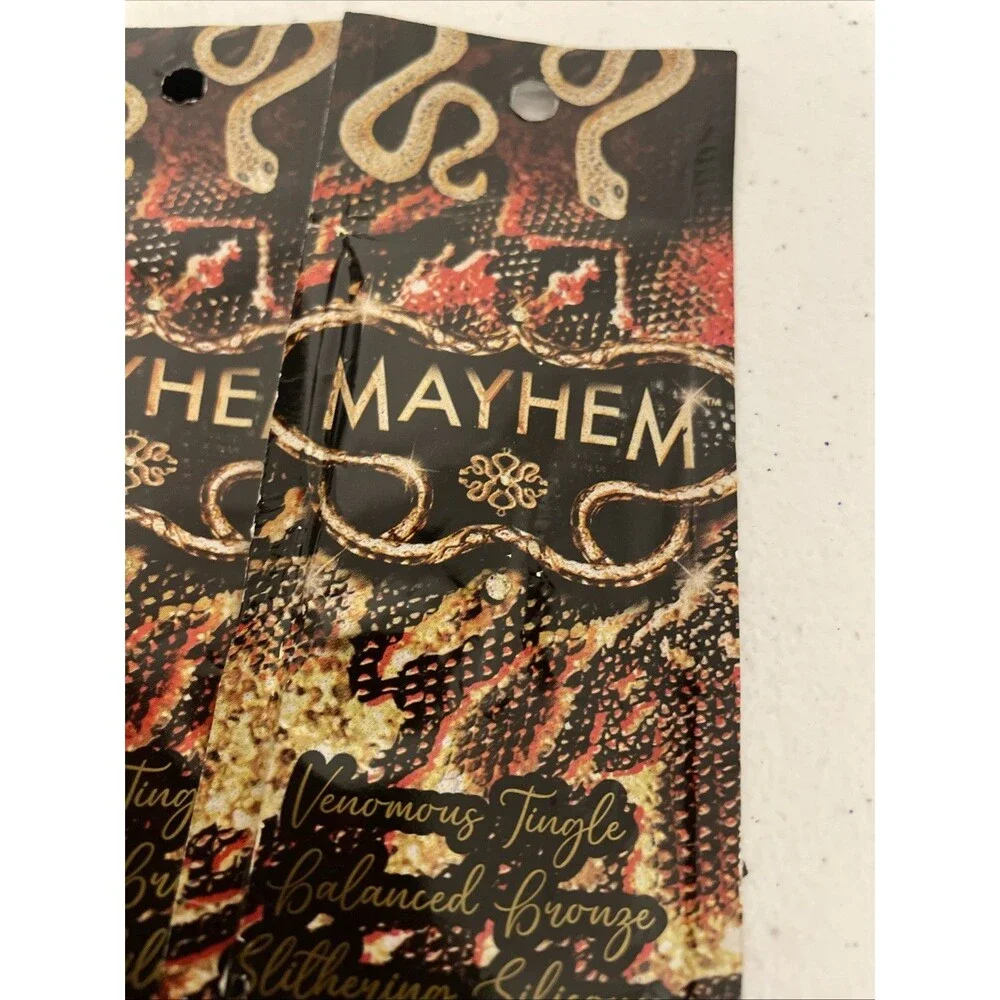 5 Designer Skin Mayhem Tingle Bronzer Tanning Lotion Packets